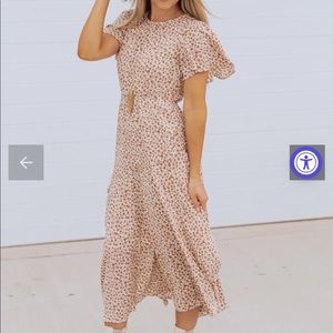 Asymmetrical Floral Dress / size Medium